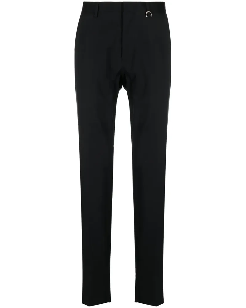 John Richmond Hose mit applizierten Streifen - Schwarz Schwarz