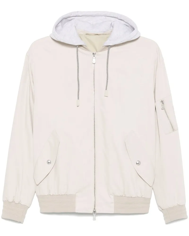 Eleventy Jacke mit Kapuze - Nude Nude