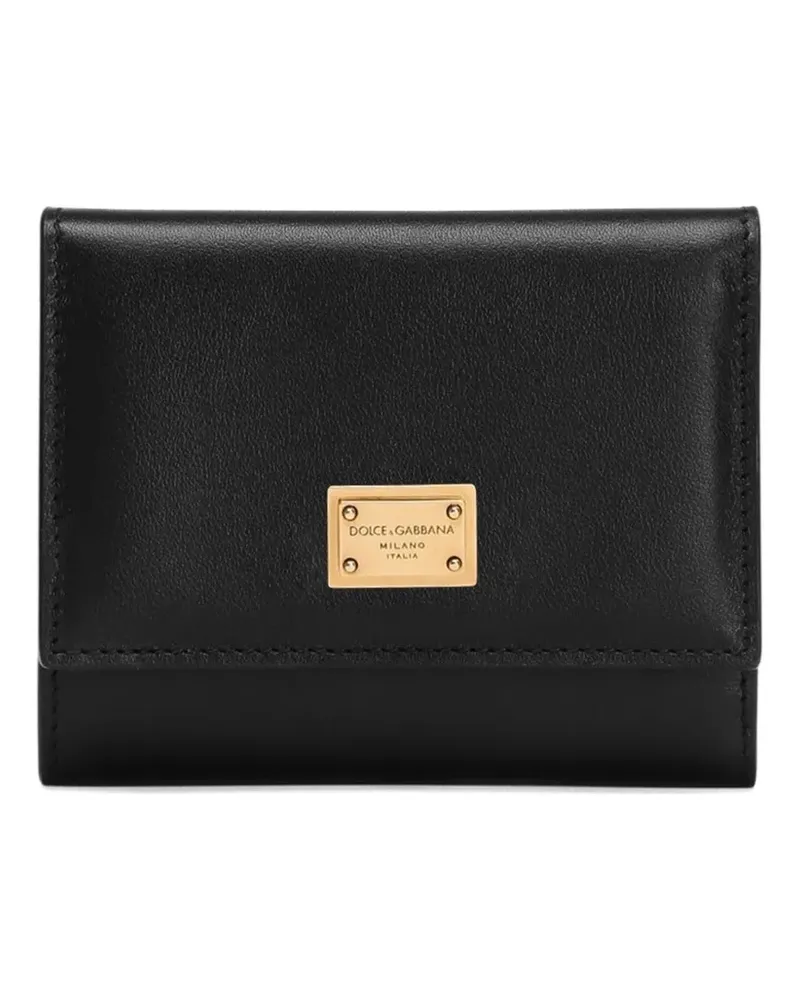 Dolce & Gabbana Dauphine Portemonnaie - Schwarz Schwarz