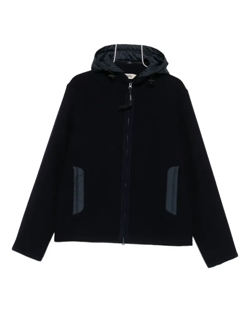 ASPESI Kapuzenjacke aus Wolle - Blau Blau