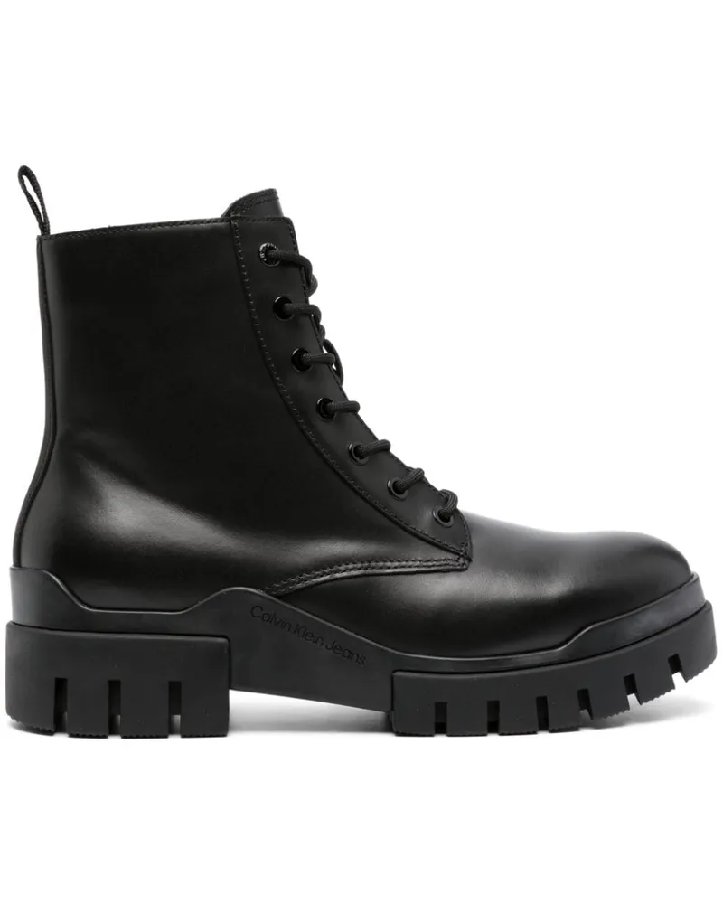 Calvin Klein Bikerstiefel mit Einsätzen 60mm Schwarz