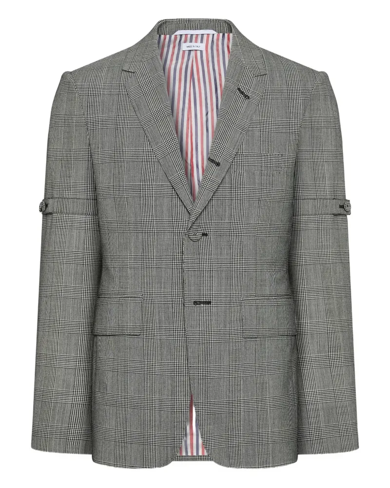 Thom Browne Sakko mit Prince of Wales-Karo - Grau Grau