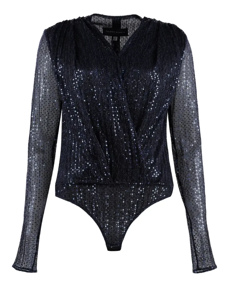 Talbot Runhof Body mit Pailletten - Schwarz Schwarz