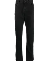 Canali Tief sitzende Slim-Fit-Jeans Schwarz