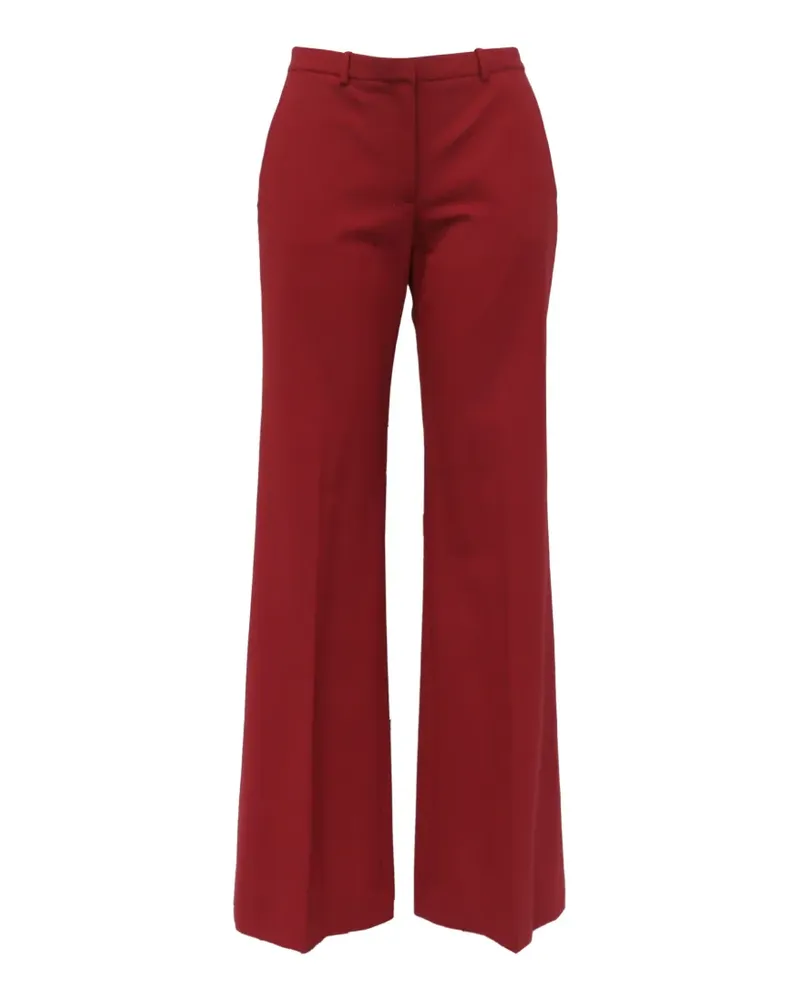Theory Demitria 2 Classic Straight-Leg-Hose - Rot Rot