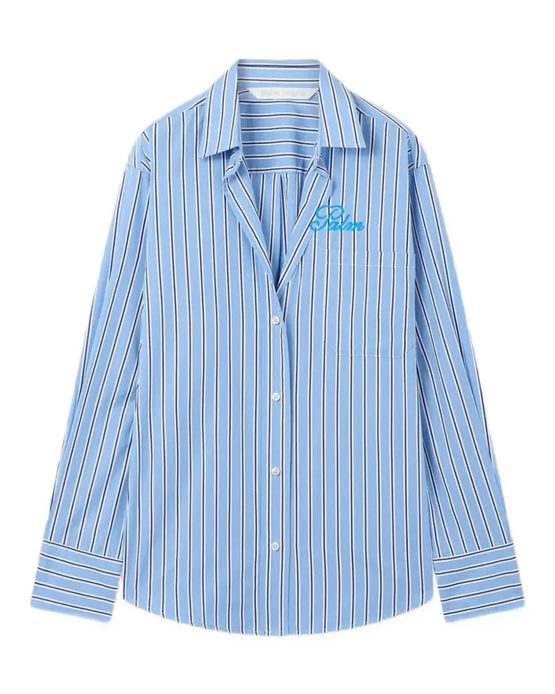 Palm Angels Palm Sway oversized shirt - Blau Blau