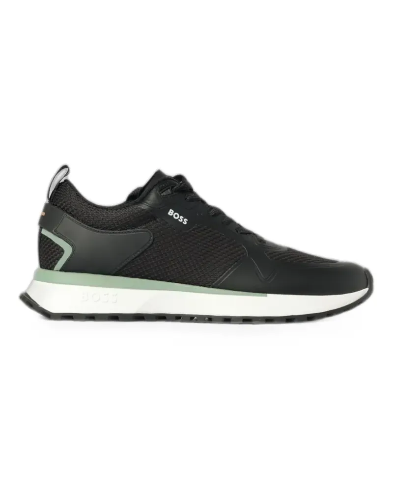 HUGO BOSS mesh panelled sneakers - Schwarz Schwarz