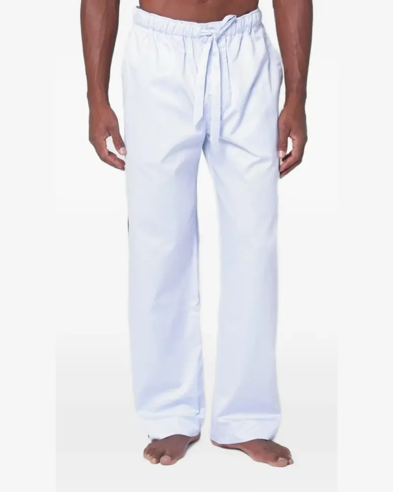 TEKLA drawstring pyjama trousers - Blau Blau