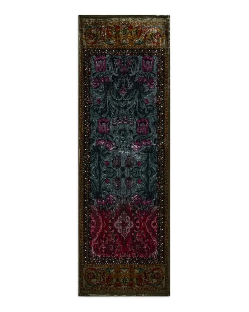 Pierre-Louis Mascia beaded floral scarf - Braun Braun