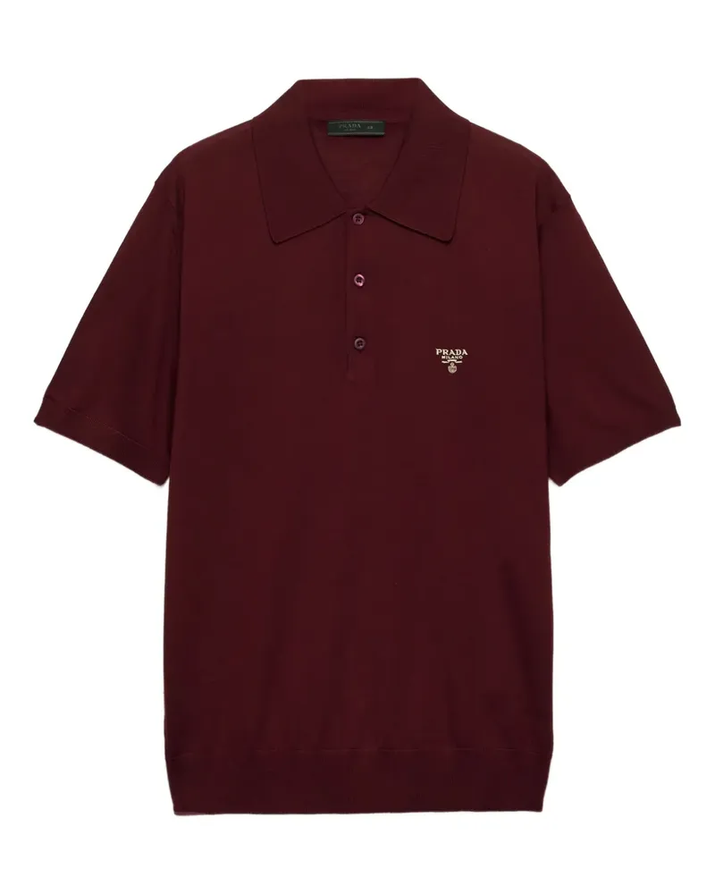 Prada Klassisches Poloshirt - Rot Rot
