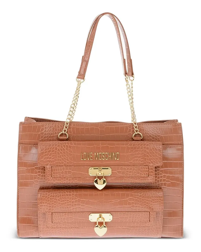 Moschino Klassische Handtasche - Braun Braun