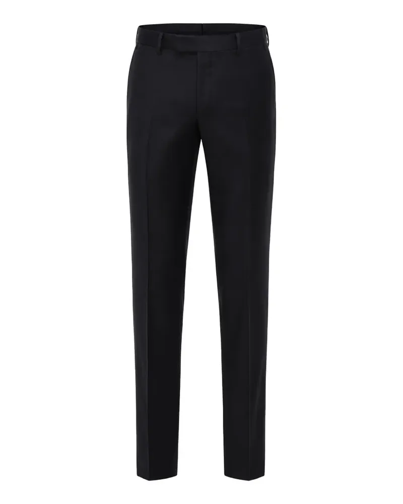 Corneliani concealed-closure wool trousers - Schwarz Schwarz