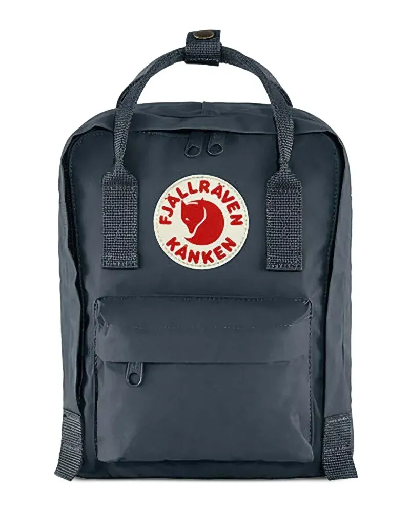 Fjäll Räven Kånken Rucksack mit Logo-Patch - Blau Blau