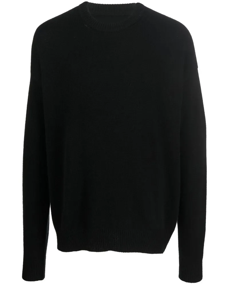 Jil Sander Kaschmirpullover mit Rundhalsausschnitt - Schwarz Schwarz