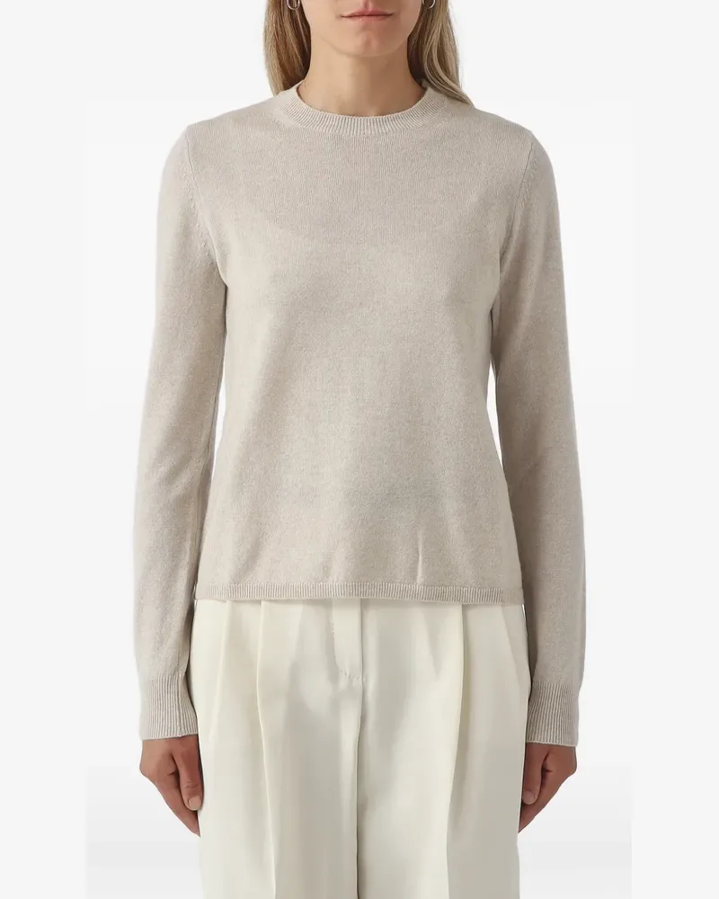 Max Mara melange-effect cashmere sweater - Nude Nude