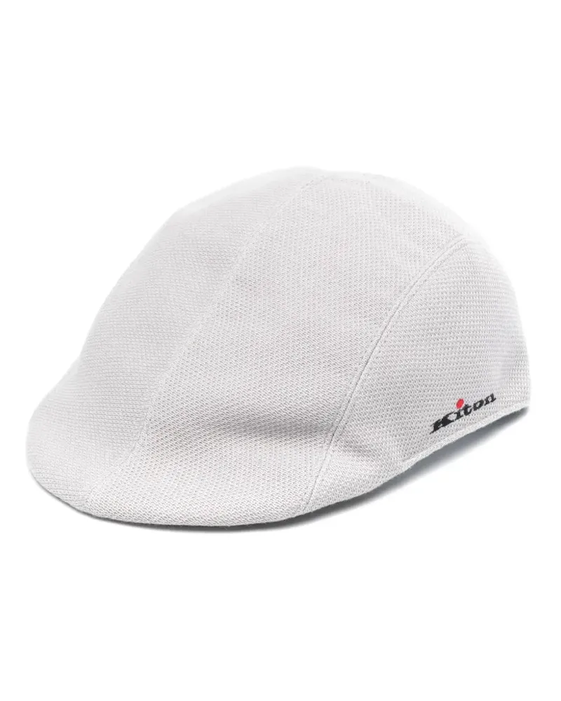 Kiton Baseballkappe aus Piqué - Grau Grau