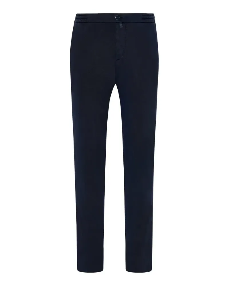 Kiton Straight-Leg-Hose mit Kordelzug - Blau Blau