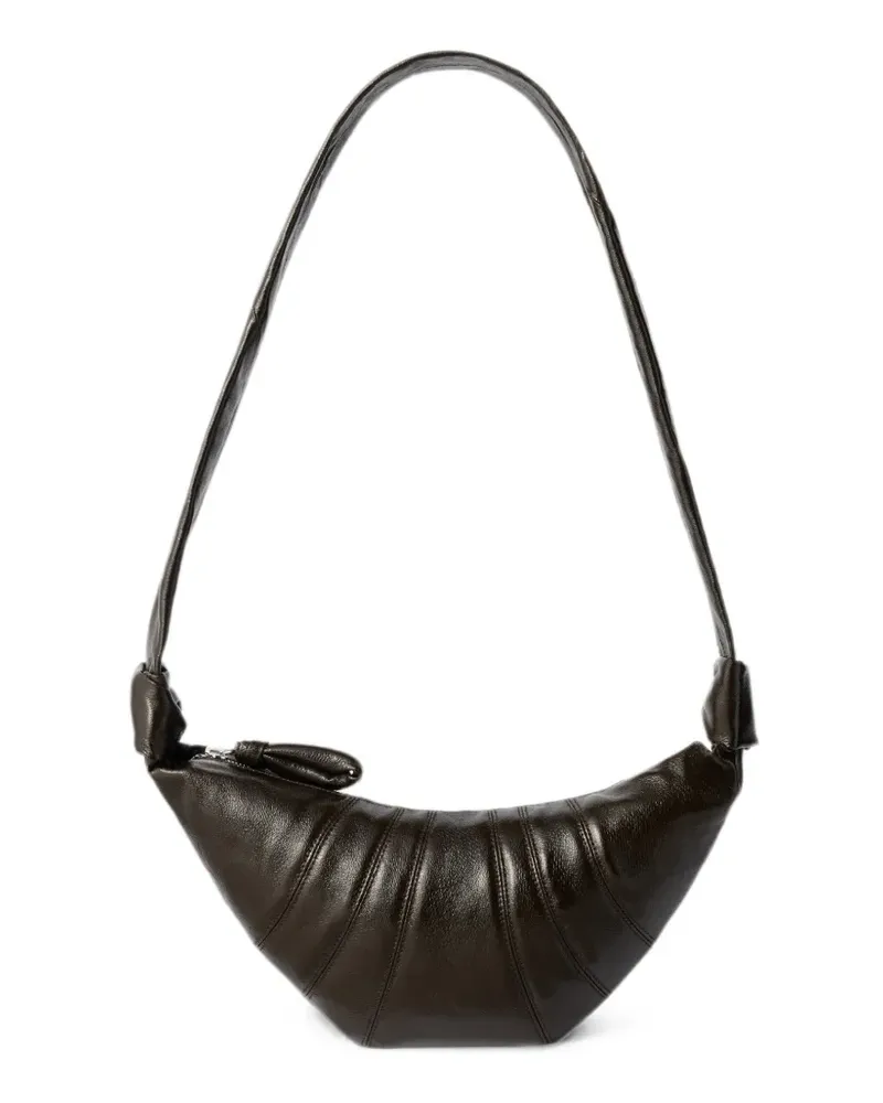 Christophe Lemaire small Croissant bag in coated cotton - Grün Grün