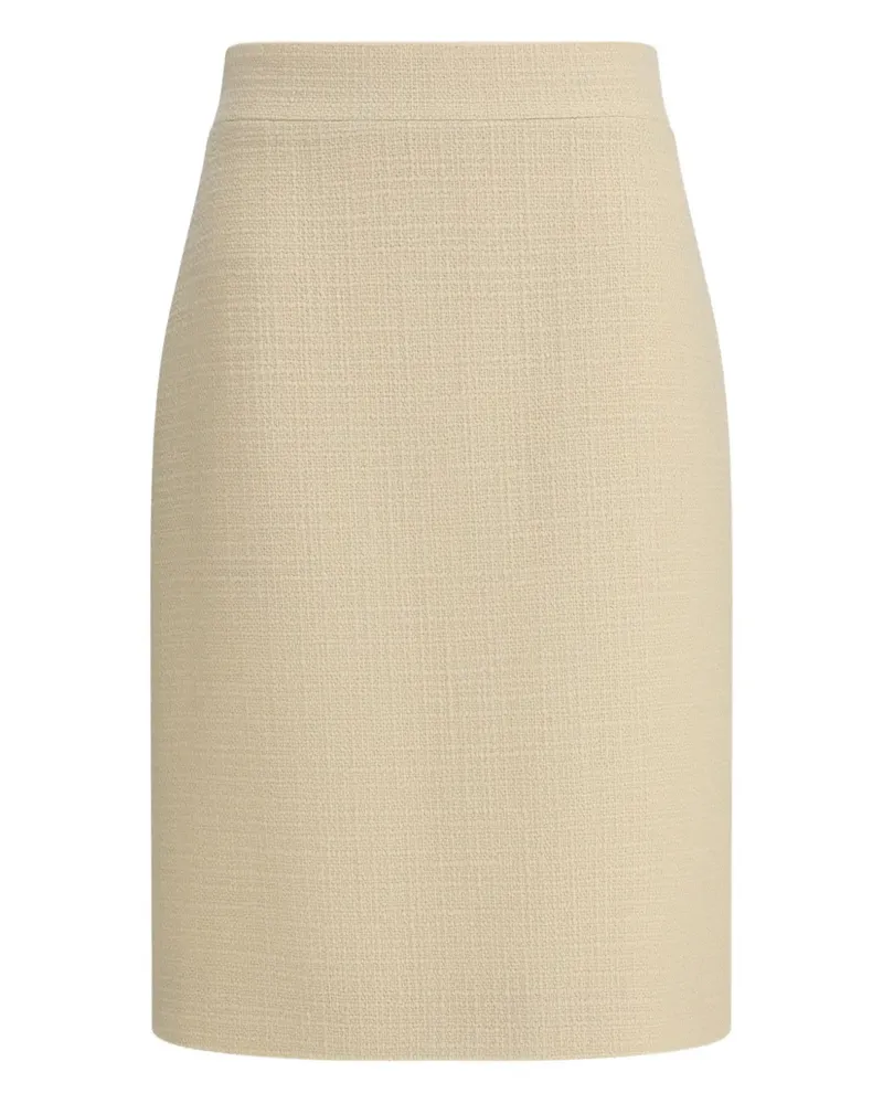 Valentino Garavani Tweed-Bleistiftrock - Nude Nude