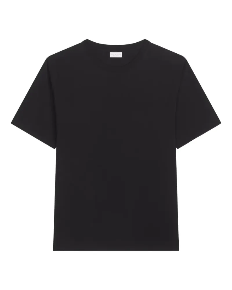 Dries van Noten T-Shirt mit klassischem Schnitt - Schwarz Schwarz