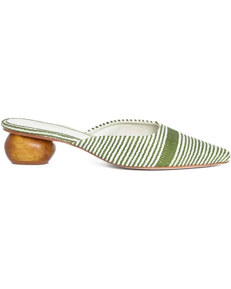 Sarah Chofakian 30mm Guest Room mules - Grün Grün
