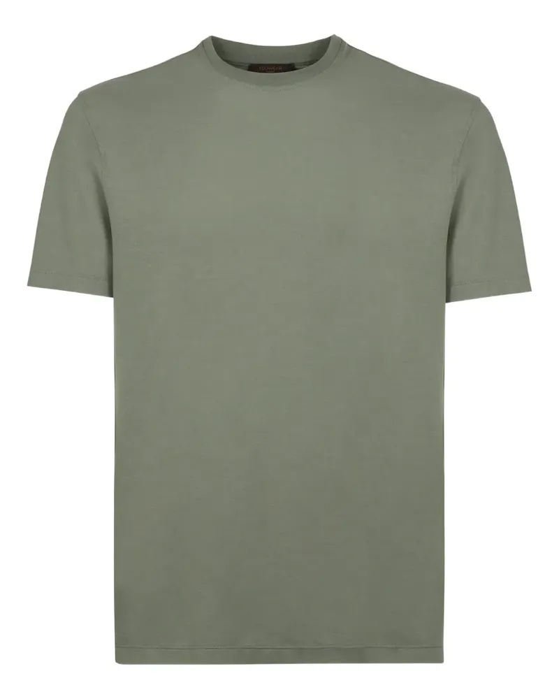 Slowear T-Shirt aus Baumwolle-Leinen-Gemisch - Grün Grün