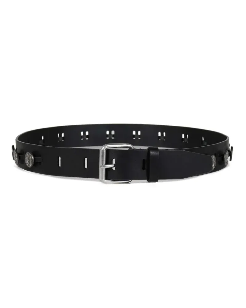 032c souvenir medallion belt - Schwarz Schwarz