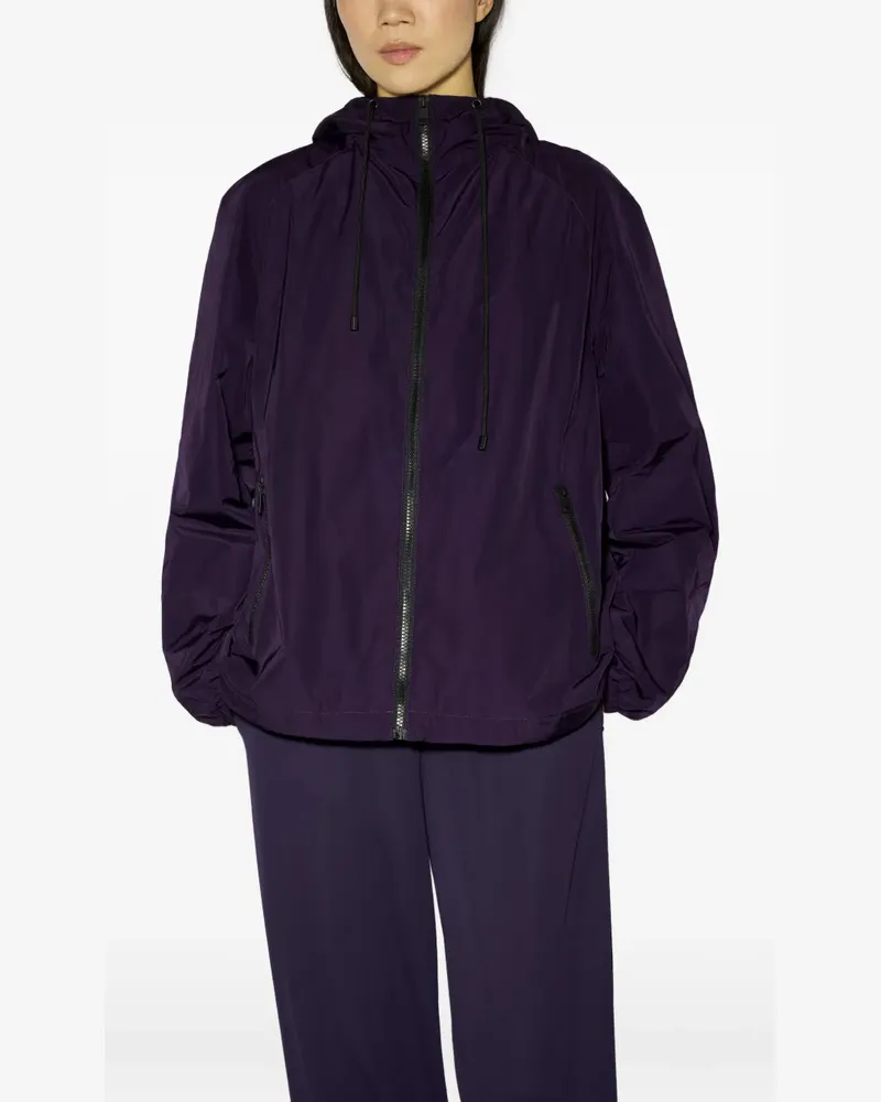 Liviana Conti Jhonny hooded raglan-sleeve jacket - Violett Violett