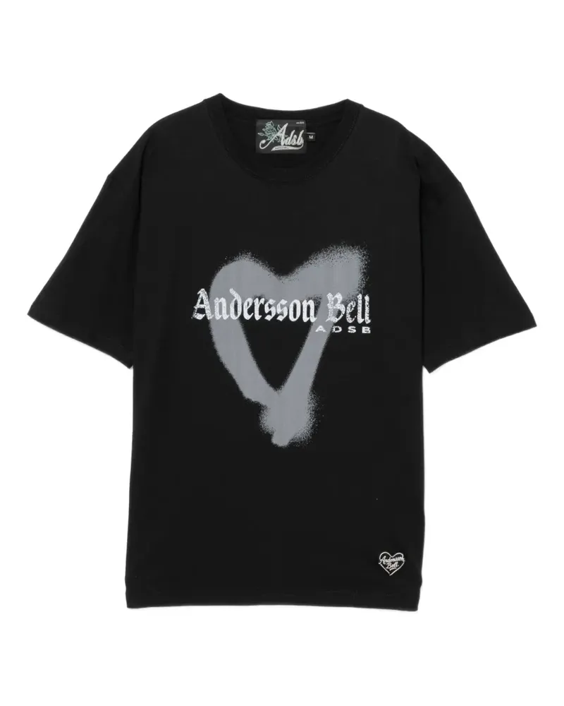 Andersson Bell Heart T-Shirt - Schwarz Schwarz