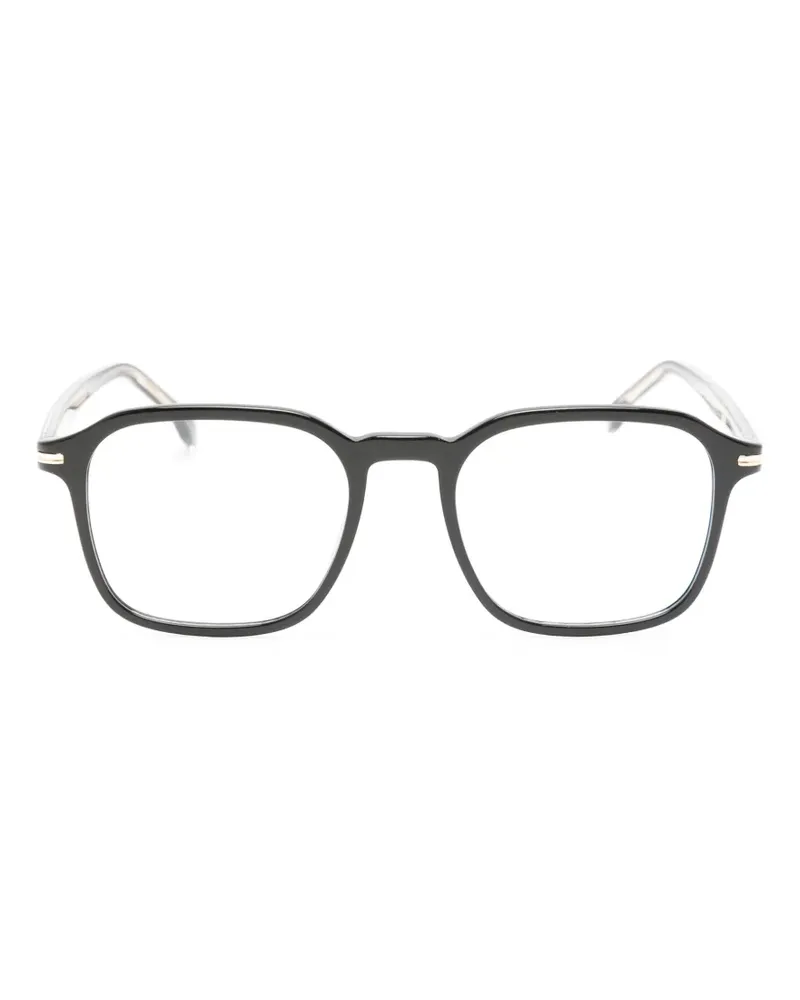 HUGO BOSS Brille mit geometrischem Gestell - Schwarz Schwarz