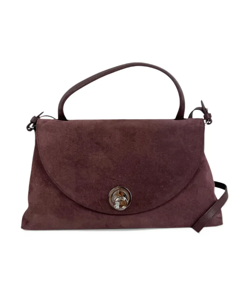 Coccinelle Mittelgroße Nikla Handtasche aus Wildleder - Violett Violett