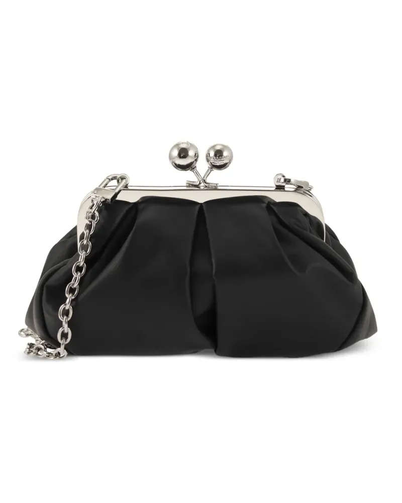 Max Mara small Pasticcino leather clutch bag - Schwarz Schwarz