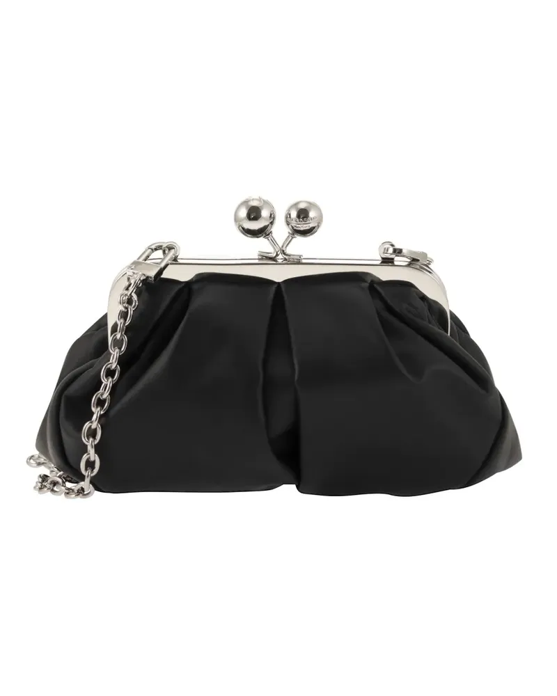 Max Mara small Pasticcino leather clutch bag - Schwarz Schwarz