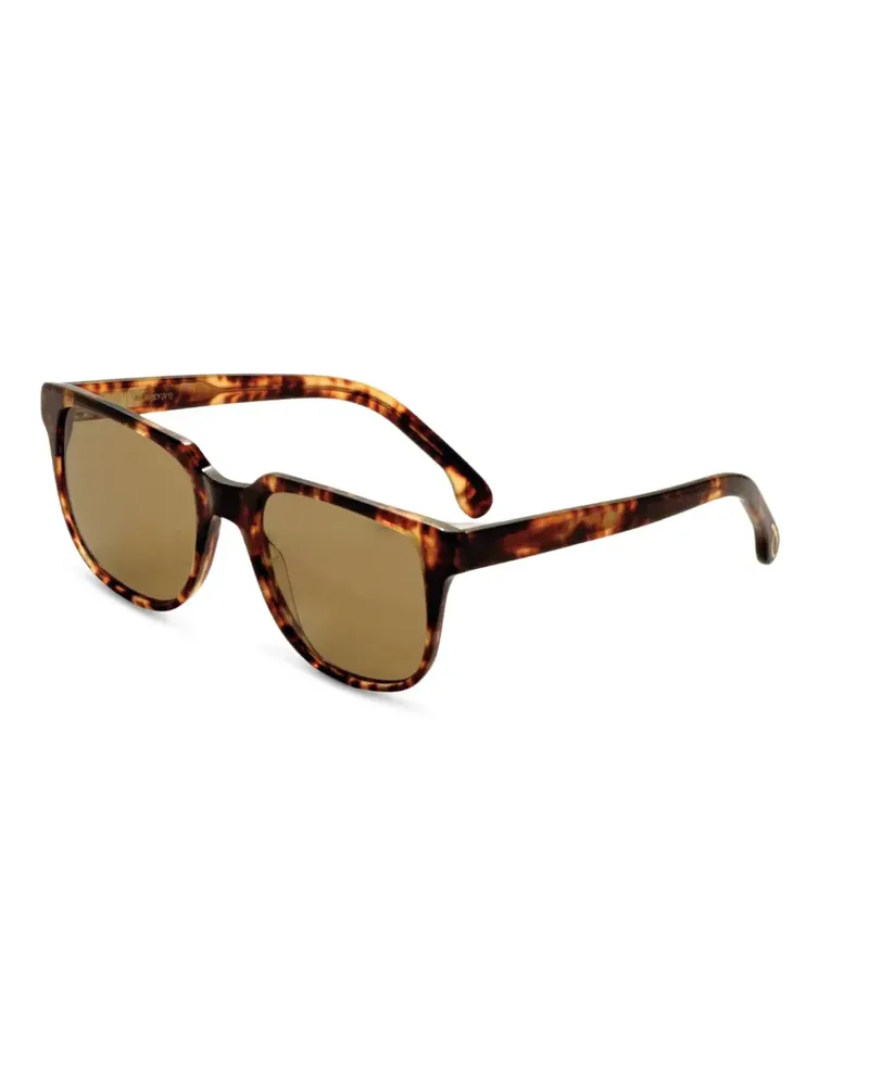 Paul Smith Eckige Aubrey Sonnenbrille - Braun Braun