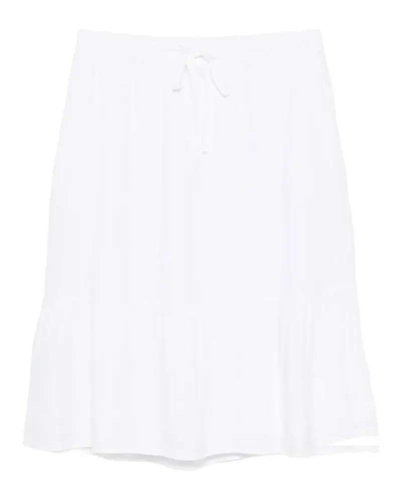 DKNY tiered drawstring midi skirt - Weiß Weiß