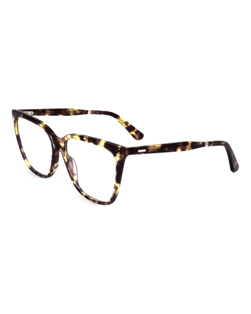Calvin Klein Eckige Brille in Schildpattoptik - Braun Braun