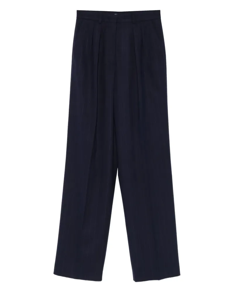 Manuel Ritz pinstriped trousers - Blau Blau