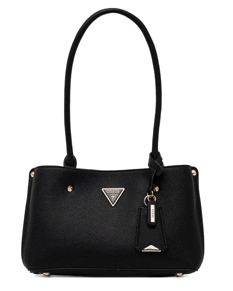 Guess Triangle-logo shoulder bag - Schwarz Schwarz