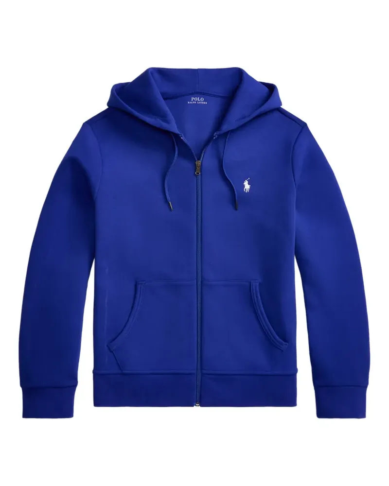 Ralph Lauren logo-embroidered zip-up hoodie - Blau Blau