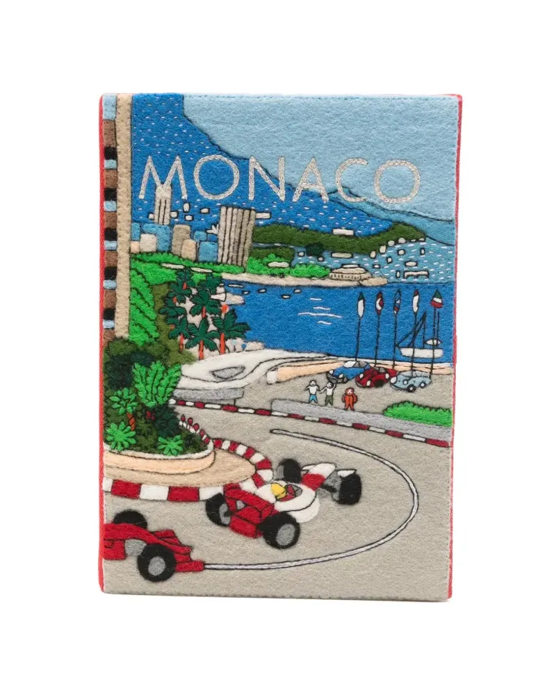 Olympia Le-Tan Monaco Grand Prix clutch bag - Blau Blau
