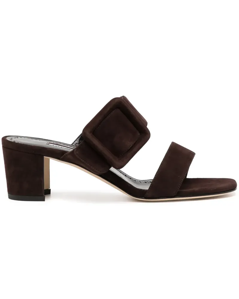 Manolo Blahnik Titubanew Sandalen 50mm - Braun Braun