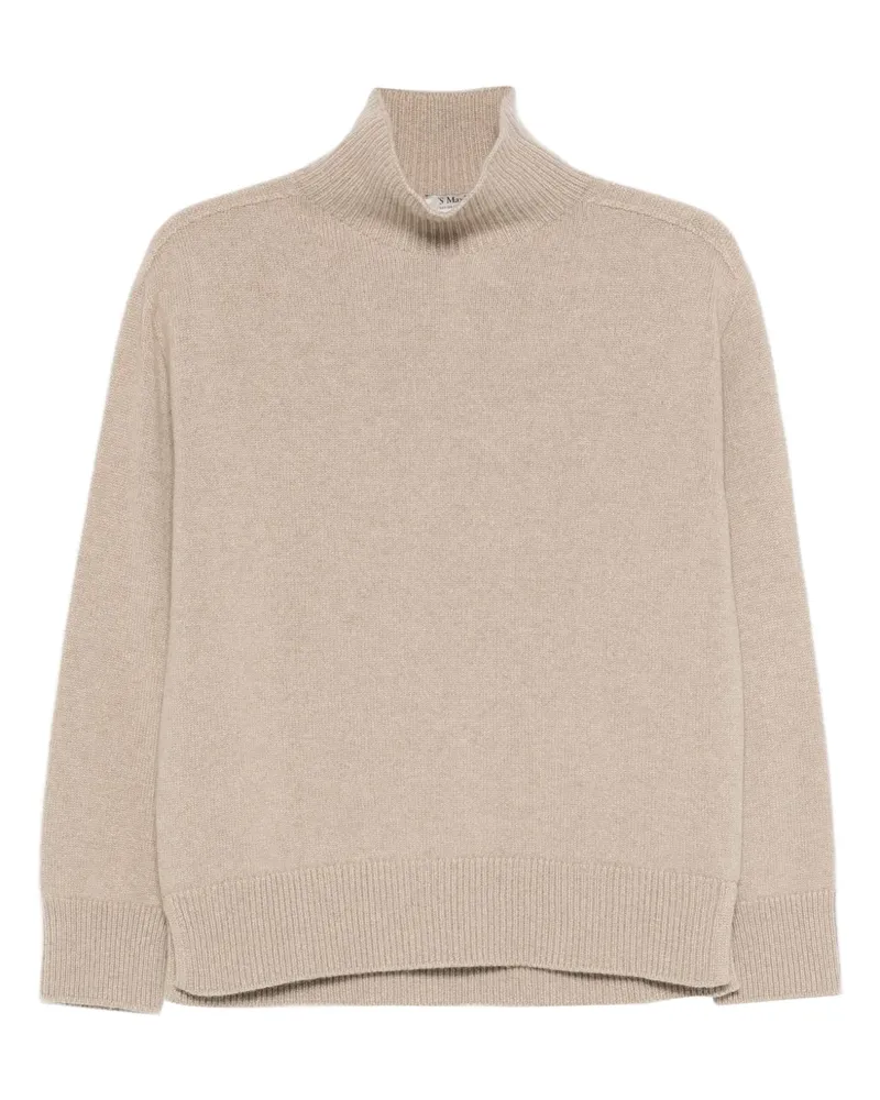 Max Mara Max Mara Kaschmirpullover mit Stehkragen - Nude Nude