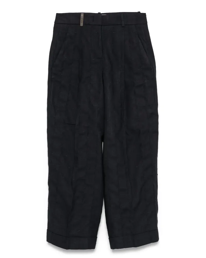 Peserico Gemusterte Hose - Blau Blau