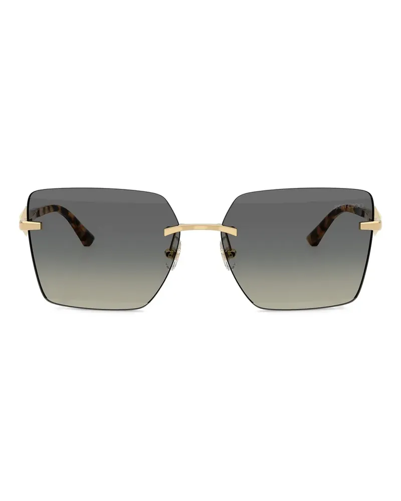Jimmy Choo Rahmenlose Sonnenbrille - Gold Gold