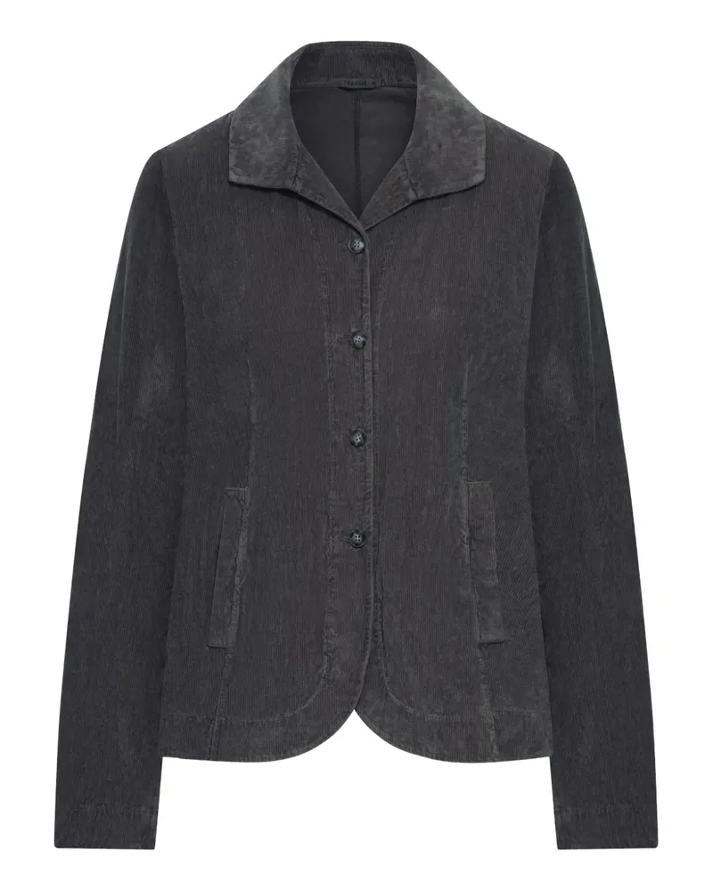 TRANSIT Cordjacke mit Knopfleiste - Schwarz Schwarz