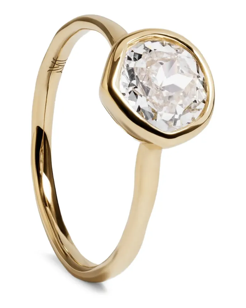 Monica Vinader MV Siren™ Solitaire Ring mit Diamanten - Gold Gold