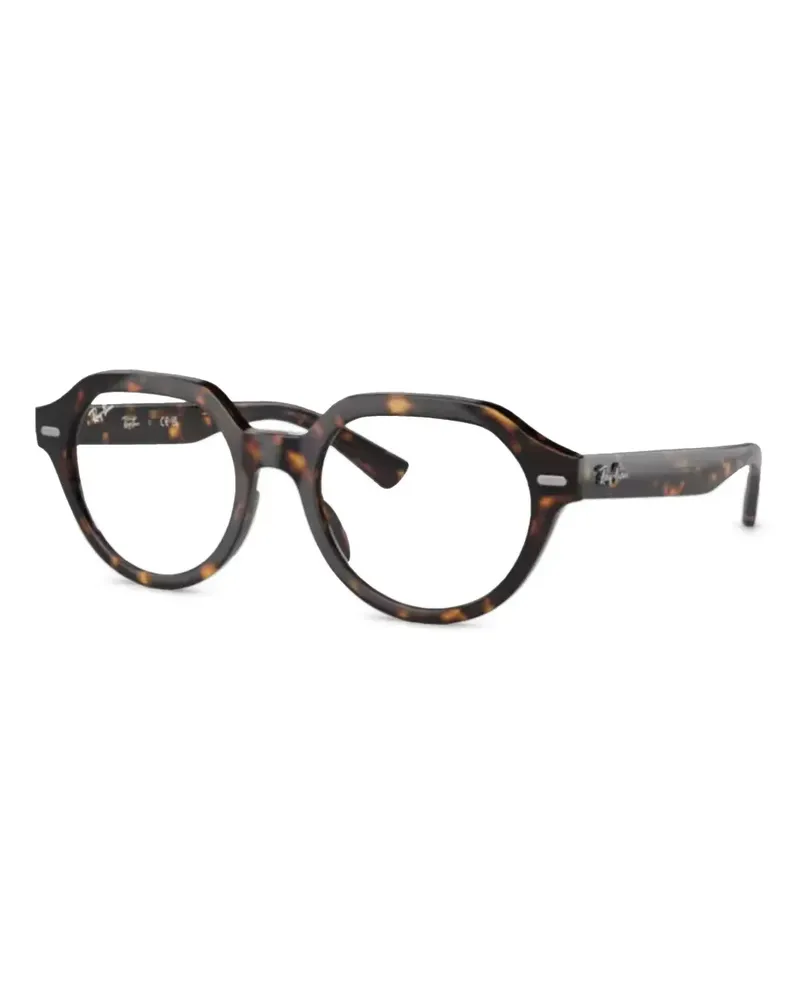 Ray Ban Brille mit rundem Gestell - Braun Braun
