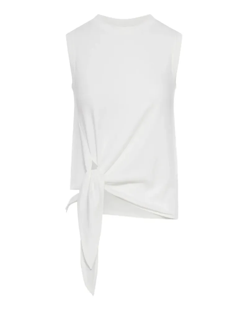 J.W.Anderson knotted hem cotton tank top - Weiß Weiß