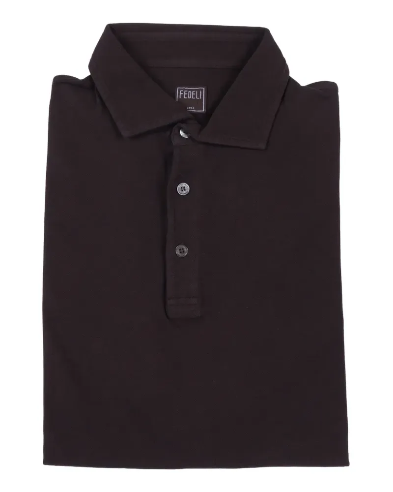 Fedeli Klassisches Poloshirt - Braun Braun