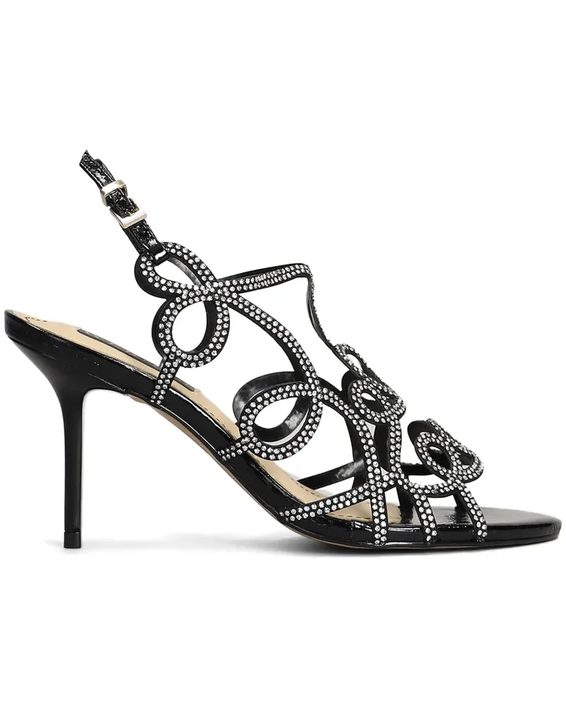 Werner Sandalen mit Kristallen 90mm - Schwarz Schwarz